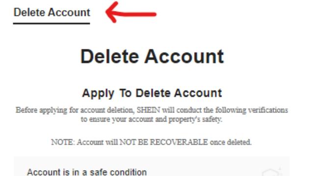 How to Delete Shein Account